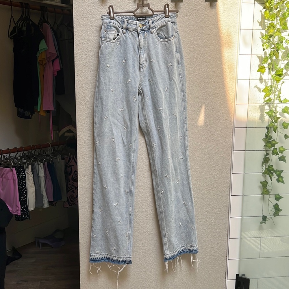 Playboy By PacSun Raining Bunnies '90s Boyfriend Jeans